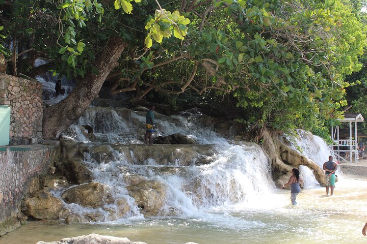 Dunn's River Park & Blue Hole Waterfall Combo from Montego Bay