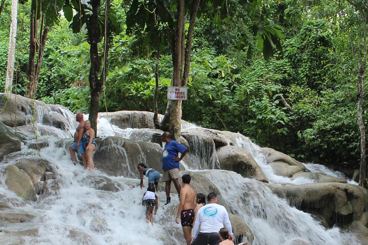 Dunn's River Park & Blue Hole Waterfall Combo from Montego Bay