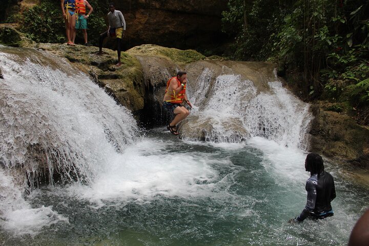 Dunn's River Park & Blue Hole Waterfall Combo from Montego Bay