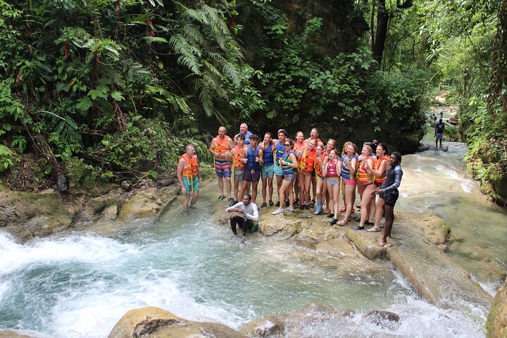 Dunn's River Park & Blue Hole Waterfall Combo from Montego Bay
