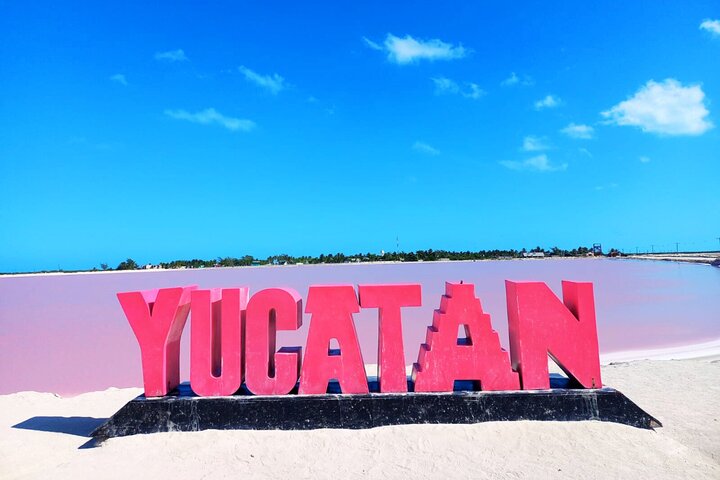 Las Coloradas, Río Lagartos and Playa Cancunito Tour from Mérida