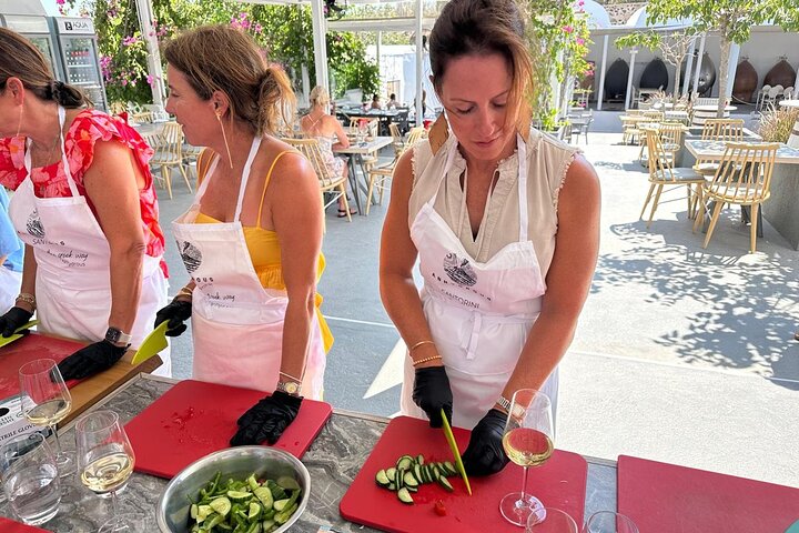 Santorini Private Cooking Class and Island Tour Experience