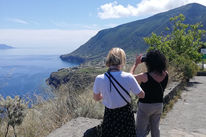 Private and guided tour of Salina: Discovering the Green Island