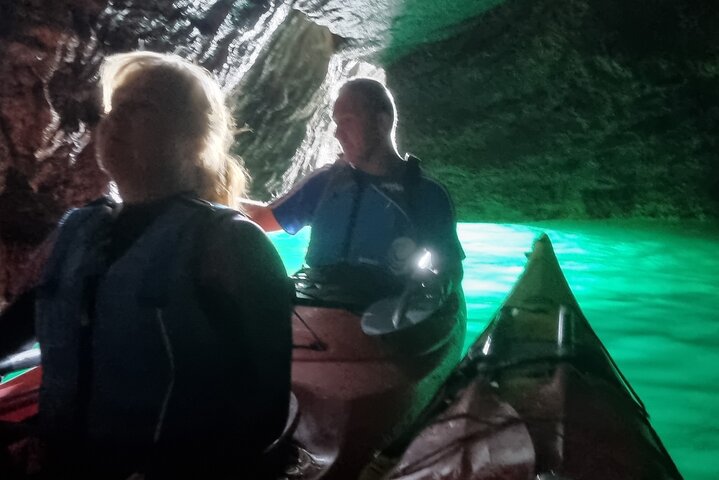 Wildlife, Sea Cave and Bushcraft Kayak Safari in English Riviera