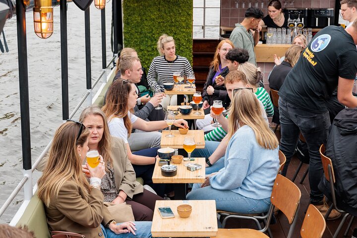 Groningen: Terrace Boat Experience with a Cozy Bar: 1.5 Hours