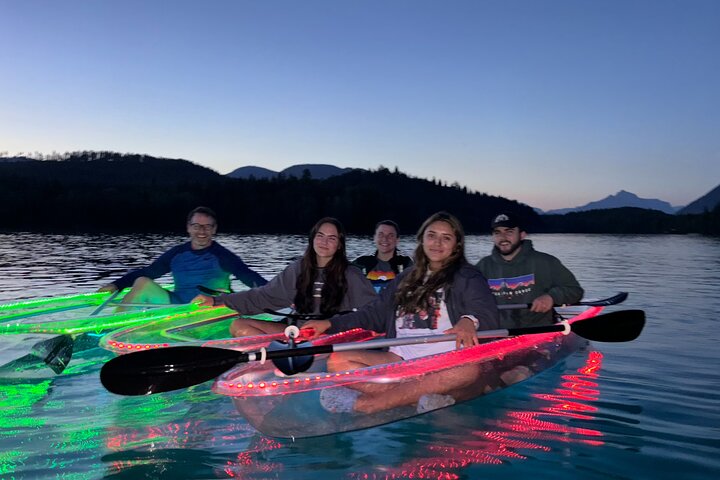 Illuminated Glass Kayak Sunset Tour//Whitefish, MT