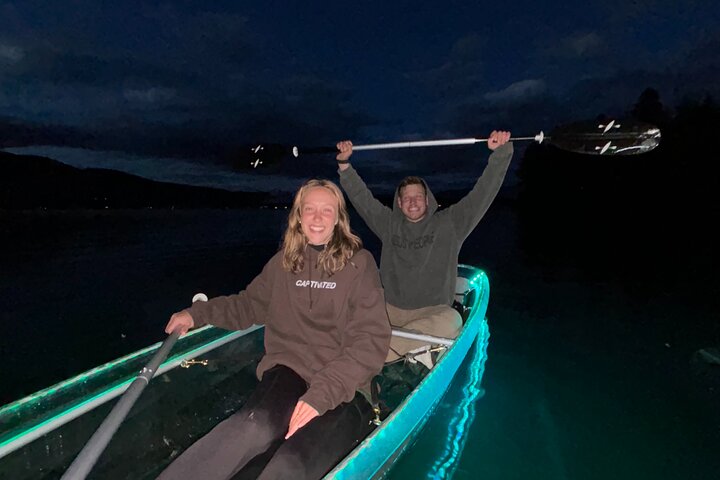 Illuminated Glass Kayak Sunset Tour//Whitefish, MT