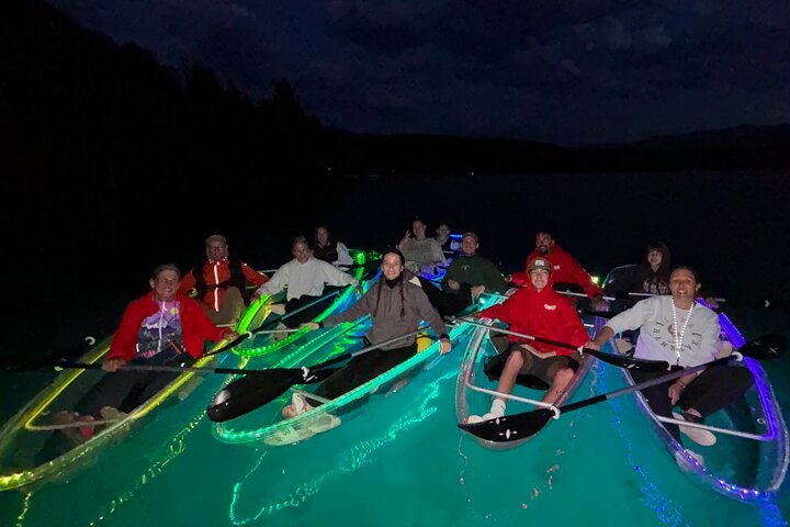 Illuminated Glass Kayak Sunset Tour//Whitefish, MT