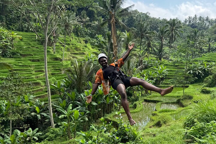 Ubud: Zipline, Bali Swing, and Sky Bike in a Private Rice Terrace