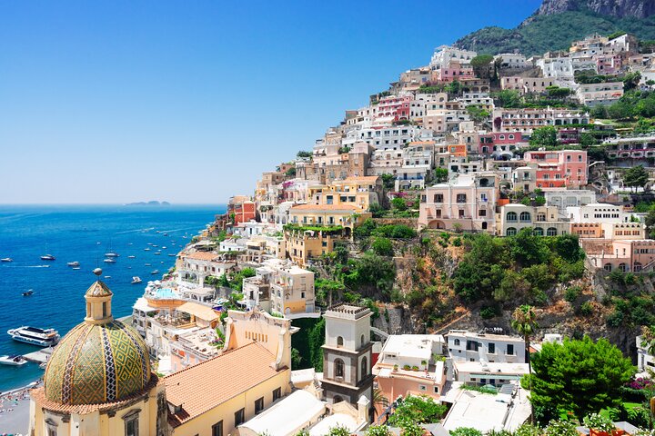 Sorrento, Positano & Amalfi Bus Tour & Boat from Naples