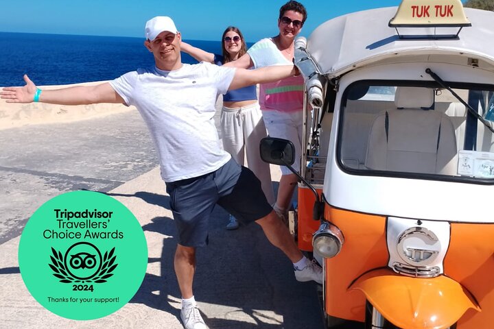 Gozo All Inclusive Chauffeured Tuk Tuk Day Tour - Blue Lagoon