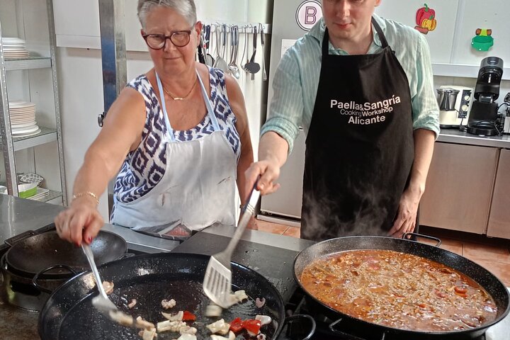 Paella & Sangria Class with Tapas and Market Visit