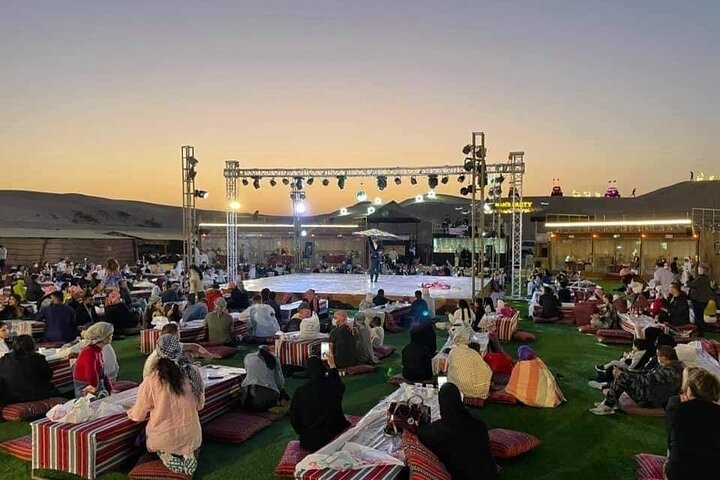 VIP Desert Safari Camel Ride Sand Boarding & BBQ Dinner