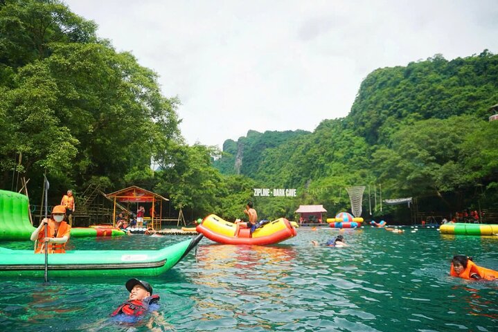 Zipline Dark cave & Paradise cave: Full-day Exploration