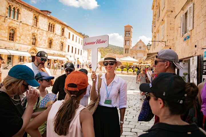 Full-Day Catamaran Cruise to Hvar & Pakleni Islands with Food and free Drinks