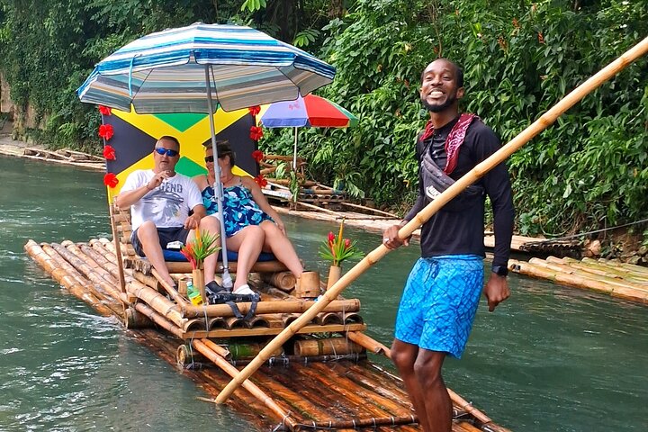 Jamaica Bamboo Rafting Experience with Lime Stone Massage