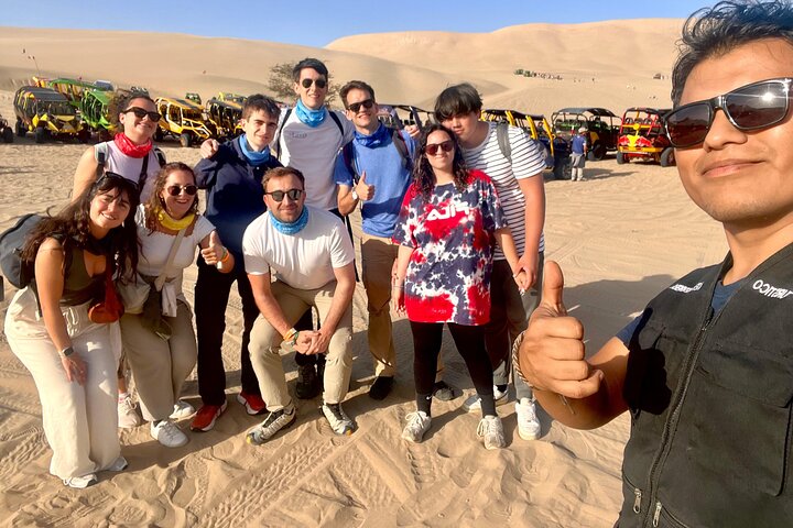 Buggy experience in Huacachina at sunset