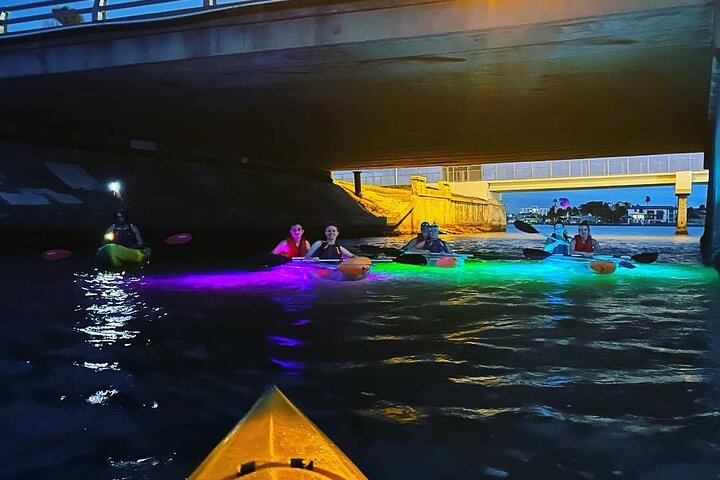 Clear Kayaking Glow Tour in Tampa Riverwalk