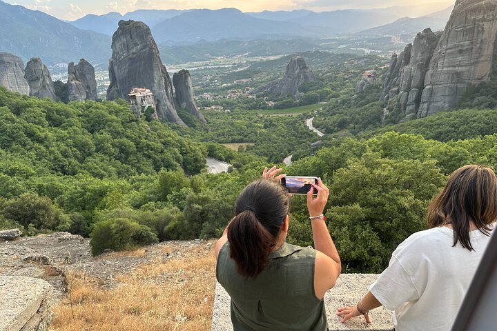 From Athens:Meteora Caves & Monasteries History Day Trip by Train