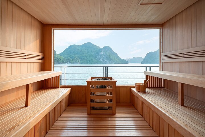 Halong Bay 5-Star Day Cruise-Titop Island, Cave, Jacuzzi & Buffet