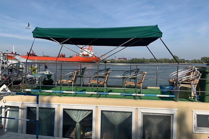 Boat excursion in the Danube Delta, with terrace and closed hall.