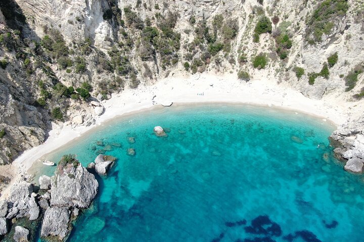 Paleokastritsa Corfu: Paradise, Yali Beach & Blue Caves Boat Tour