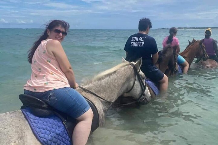Jamaica Blue Hole, Konoko Falls, River Tubing and Riding Horse