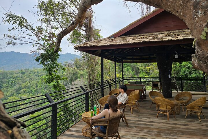 Kuang Si Waterfall, Tree Top Cafe, Ziplining with Lunch