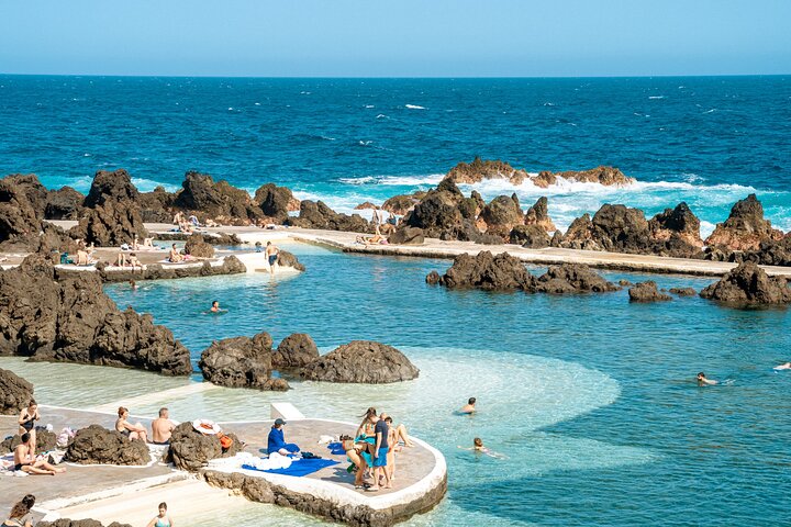 Porto Moniz, Seixal, Fanal Forest, Cliff Skywalk in Open Roof 4X4