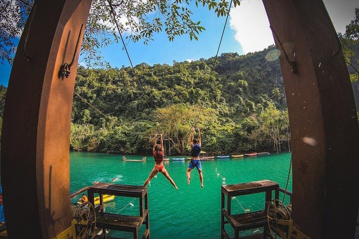 Zipline Dark Cave and Phong Nha Cave Explorer’s Day Tour