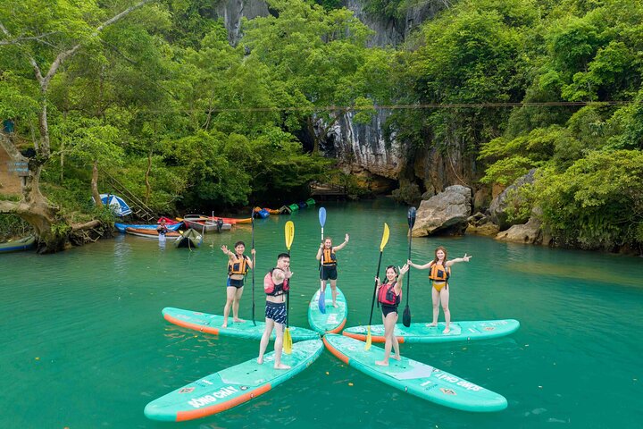 Zipline Dark cave & Paradise cave: Full-day Exploration