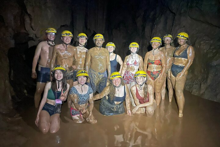 Zipline Dark cave & Paradise cave: Full-day Exploration