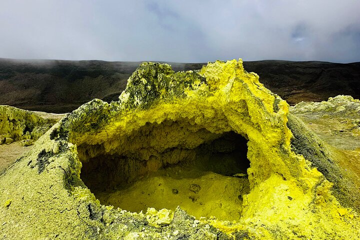 Walk Inside an Active Volcano: Sulfur Mines Fumaroles Experience
