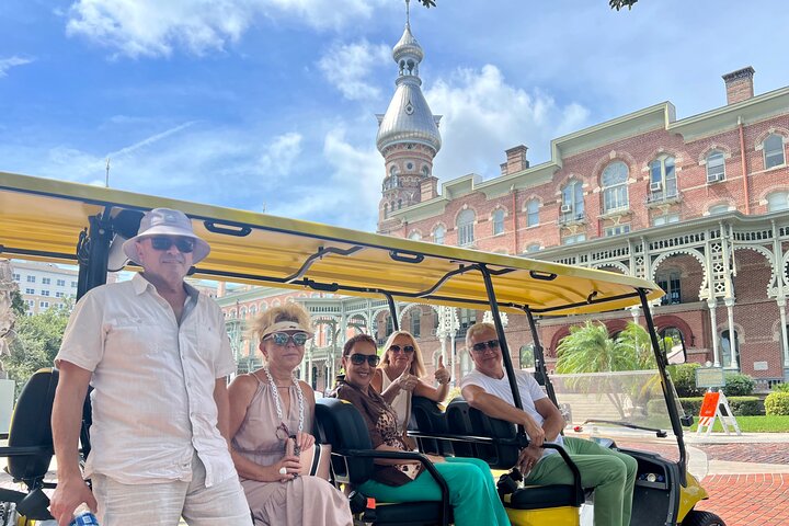 Locally-Guided Tampa Sightseeing Tour in Street-Legal Golf Cart