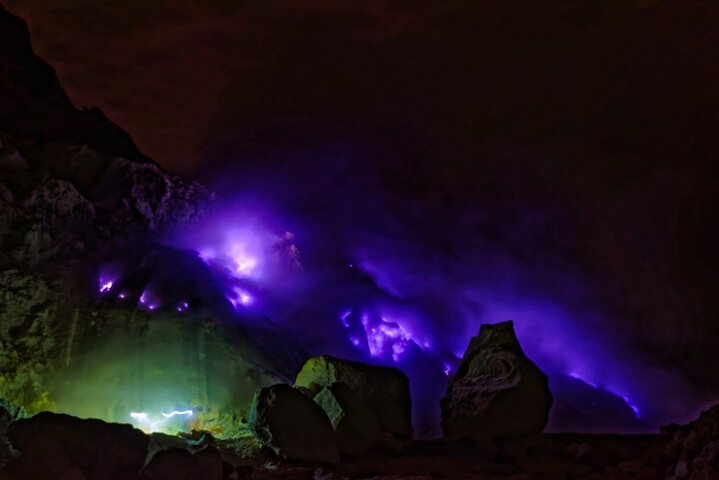 Mount Ijen Sunrise Trek :Blue Flames and Crater views