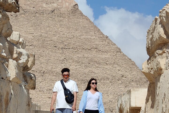 Giza Pyramids and Grand Egyptian Museum full day tour.