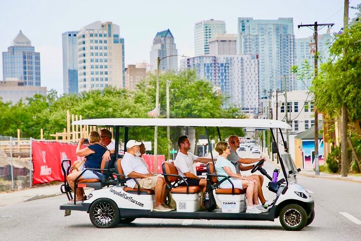 Guided Tampa Sightseeing Tour in a Deluxe Street Legal Golf Cart