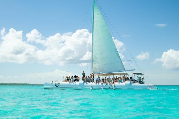 From Santo Domingo Saona Island Food And Drink Catamaran Vip