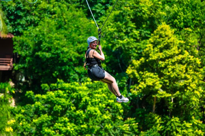 Koh Phangan Zipline Adventure with Wang Sai Waterfall View