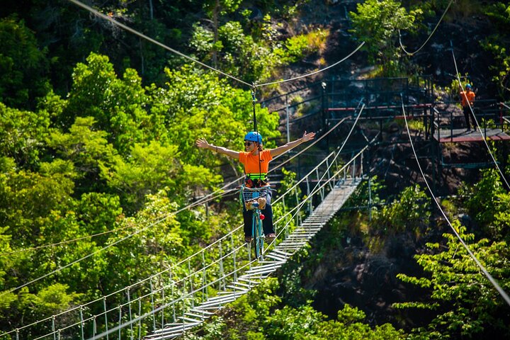 Koh Phangan Zipline Adventure with Wang Sai Waterfall View