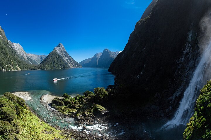 From Te Anau: Milford Sound Cruise & Glass-Roof Coach Tour