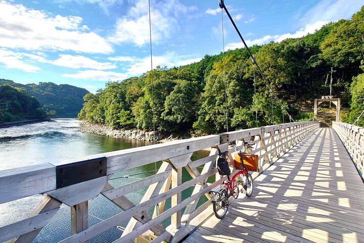 Slow Cycling Tour at Uji's Matcha Green Tea Fields and Heritage