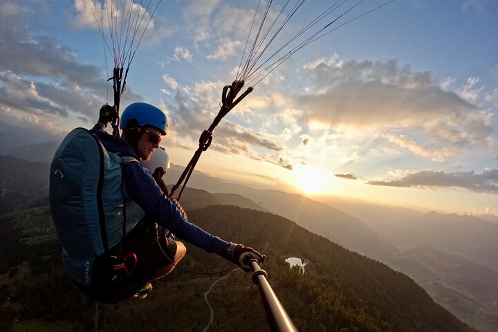 Private Paragliding Tandem flight Dolomites Alps Kronplatz