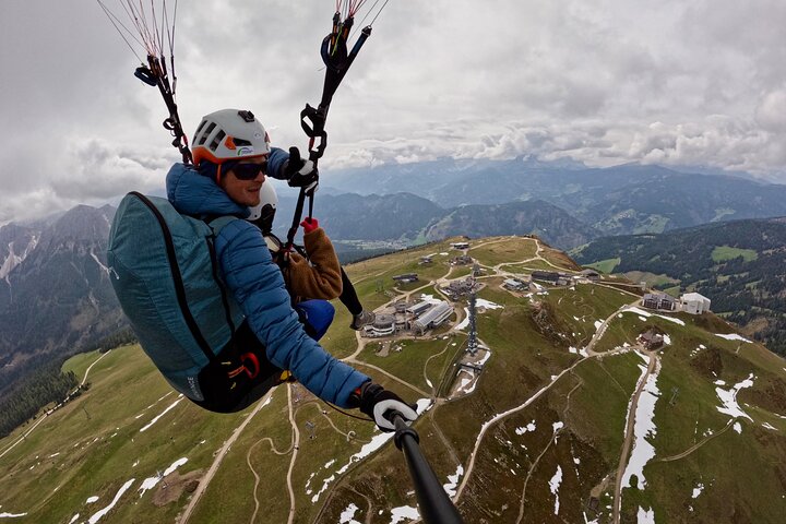 Private Paragliding Tandem flight Dolomites Alps Kronplatz