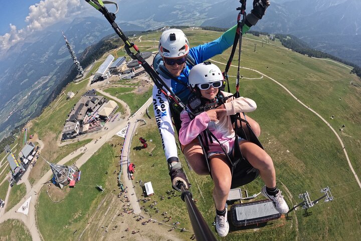 Private Paragliding Tandem flight Dolomites Alps Kronplatz
