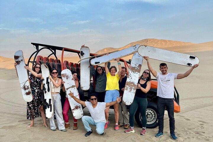 Buggy experience in Huacachina at sunset