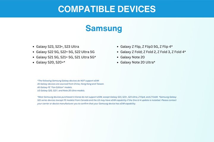 Philippines eSIM (3 to 30 days. Up to 60GB of data)