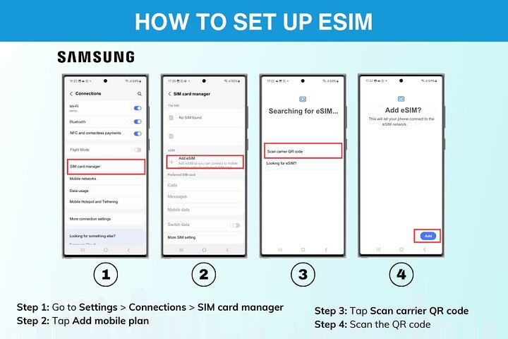 Philippines eSIM (3 to 30 days. Up to 60GB of data)