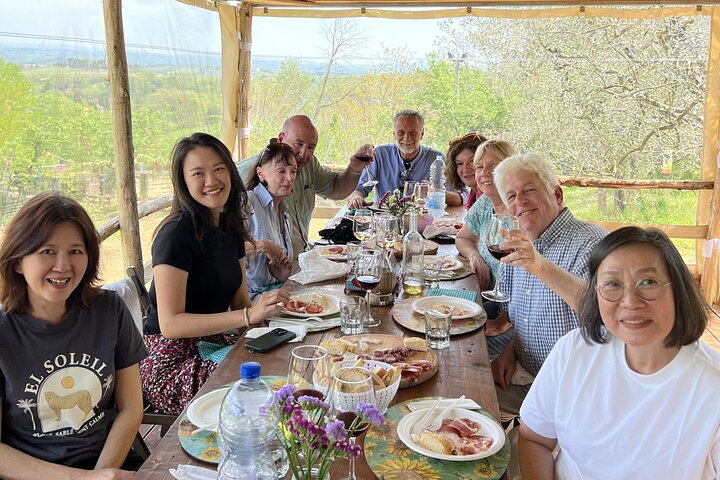 Visit to the Cinta Senese farm in Montepulciano