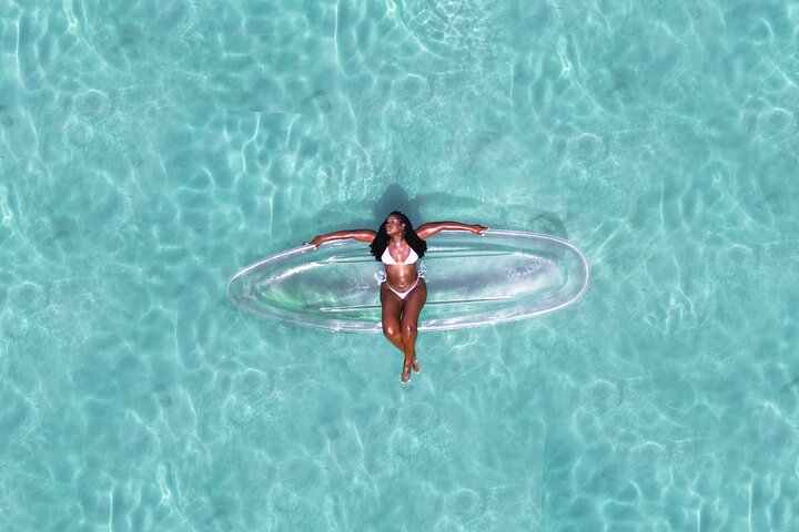 Luxury Clear Kayak Drone Photoshoot in Tobago